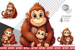 Orangutan Mother&#039;s Day Clipart Product Image 1