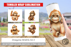 Tumbler Orangutan Wildlife Product Image 1