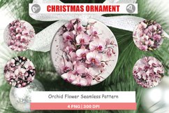 Christmas Ornaments Orchid Pattern Product Image 1
