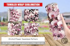 Tumbler Wrap Orchid Pattern Product Image 1