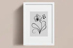 Minimalist Floral Line Art Clipart SVG | PNG | EPS Product Image 3