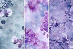 Orchid Frost Floral Digital Paper Bundle Product Image 5