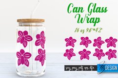 Summer 16 oz Glass Can Wrap SVG| Tropical SVG Glass Can Wrap Product Image 11