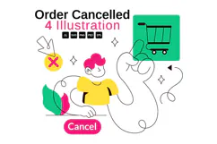 4 Order Cancelled Vector Illustration Product Image 1