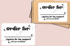 order for thank you for supporting our small business presized label for thermal printer ready to print