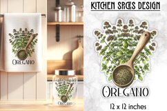 Kitchen Spices Stickers, Botanical Herbs and Spices PNG Product Image 1