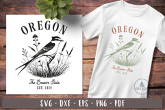 Oregon svg Vintage United states design