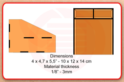 Laser cut Small desk organizer SVG template DIY crafts Product Image 2