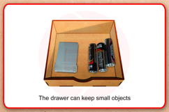 Laser cut Small desk organizer SVG template DIY crafts Product Image 3