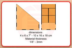 Laser cut Desk organizer SVG template woodwork DIY crafts Product Image 3