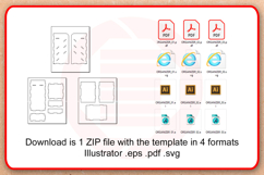 Laser cut Desk organizer SVG vector template download Product Image 5
