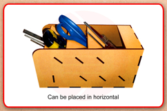 Laser cut Desk organizer SVG vector template download Product Image 4