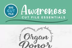 Organ donation svg - an organ donor svg file for crafters