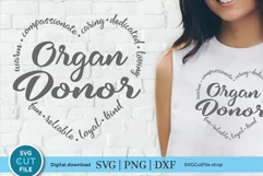 Organ donor svg - an organ donation svg file for crafters