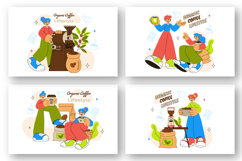 10 Organic Coffee Lifestyle Illustration Product Image 2