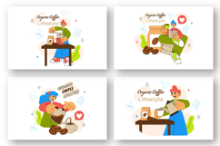 10 Organic Coffee Lifestyle Illustration Product Image 3