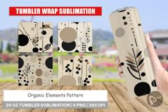 Tumbler Wrap Organic Elements Pattern Product Image 1