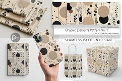 Digital Paper Organic Elements Pattern Product Image 1