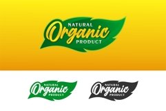 Organic natural product badge label design logo, Eps10, Ai Product Image 1