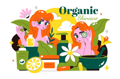 10 Organic Skin Care Illustration Product Image 4