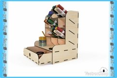 Desktop pen organizer / Cnc laser cutting stencils / Digital Product Image 2