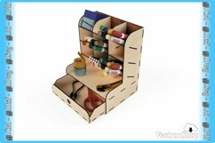 Desktop pen organizer / Cnc laser cutting stencils / Digital Product Image 5