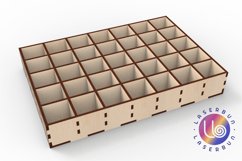 Organizer box. SVG DXF CNC Glowforge laser cut project files Product Image 1