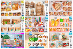 Organizers Mega Bundle Laser Cut | Caddy and Shelf | Storage Product Image 3