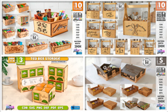 Organizers Mega Bundle Laser Cut | Caddy and Shelf | Storage Product Image 5