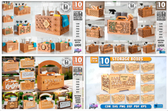 Organizers Mega Bundle Laser Cut | Caddy and Shelf | Storage Product Image 8
