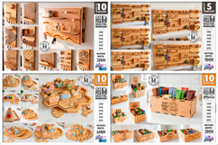 Organizers Mega Bundle Laser Cut | Caddy and Shelf | Storage Product Image 9