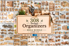 Organizers Mega Bundle Laser Cut | Caddy and Shelf | Storage Product Image 1