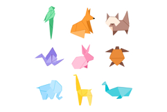 origami animals set cartoon Product Image 1