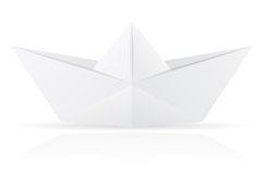 set icons origami paper animals vector illustration Product Image 2