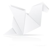 set icons origami paper animals vector illustration Product Image 4