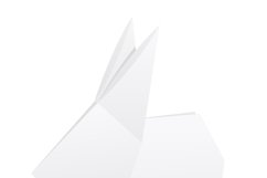 set icons origami paper animals vector illustration Product Image 8