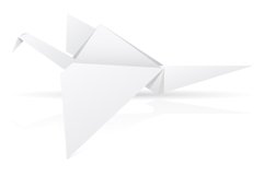 set icons origami paper animals vector illustration Product Image 10