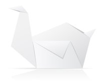 set icons origami paper animals vector illustration Product Image 11