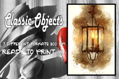 Printable vintage classic objects 7 different formats Pack17 Product Image 1