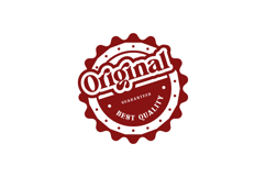 Original vintage rubber stamp seal template concept Product Image 1