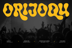 Orijoqu - Bold Liquify Psychedelic Display Font - Product Image 1