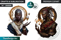 Orishas Pantheon Clipart PNG, African mythology, voodoo Product Image 1