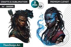 Orishas Pantheon Clipart PNG, African mythology, voodoo Product Image 1
