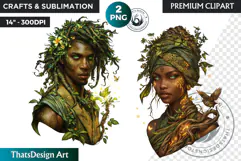 Orishas Pantheon Clipart PNG, African mythology, voodoo Product Image 1