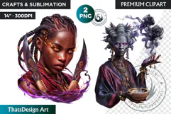 Orishas Pantheon Clipart PNG, African mythology, voodoo Product Image 1