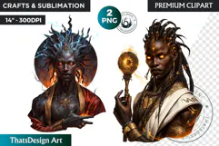 Orishas Pantheon Clipart PNG, African mythology, voodoo Product Image 1