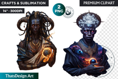 Orishas Pantheon Clipart PNG, African mythology, voodoo Product Image 1