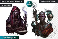 Orishas Pantheon Clipart PNG, African mythology, voodoo Product Image 1