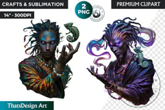 Orishas Pantheon Clipart PNG, African mythology, voodoo Product Image 1