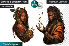 Orishas Pantheon Clipart PNG, African mythology, voodoo Product Image 2
